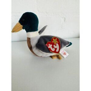 RARE 1997 TY Beanie Baby "Jake The Drake Mallard Duck" Tag Errors See Photos